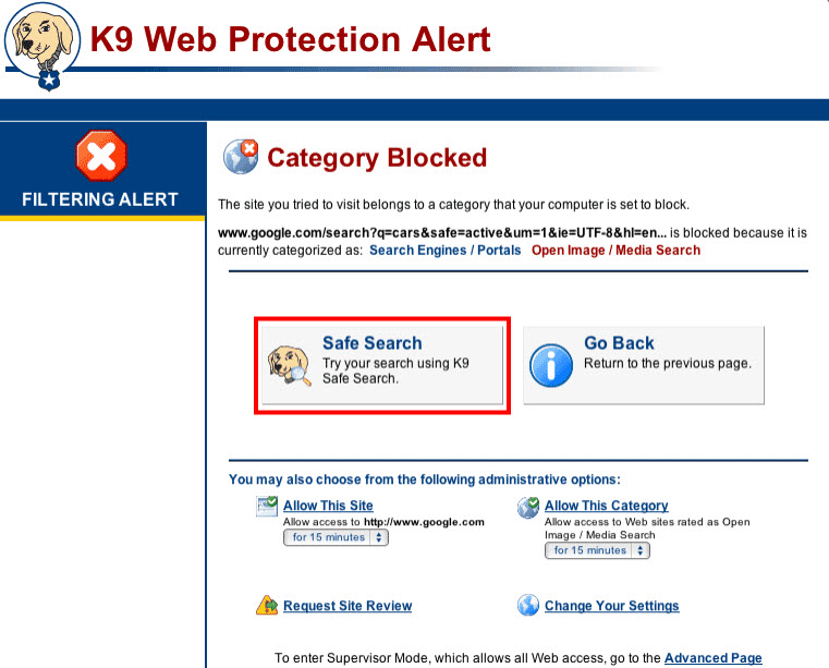 k9 web protection alternative